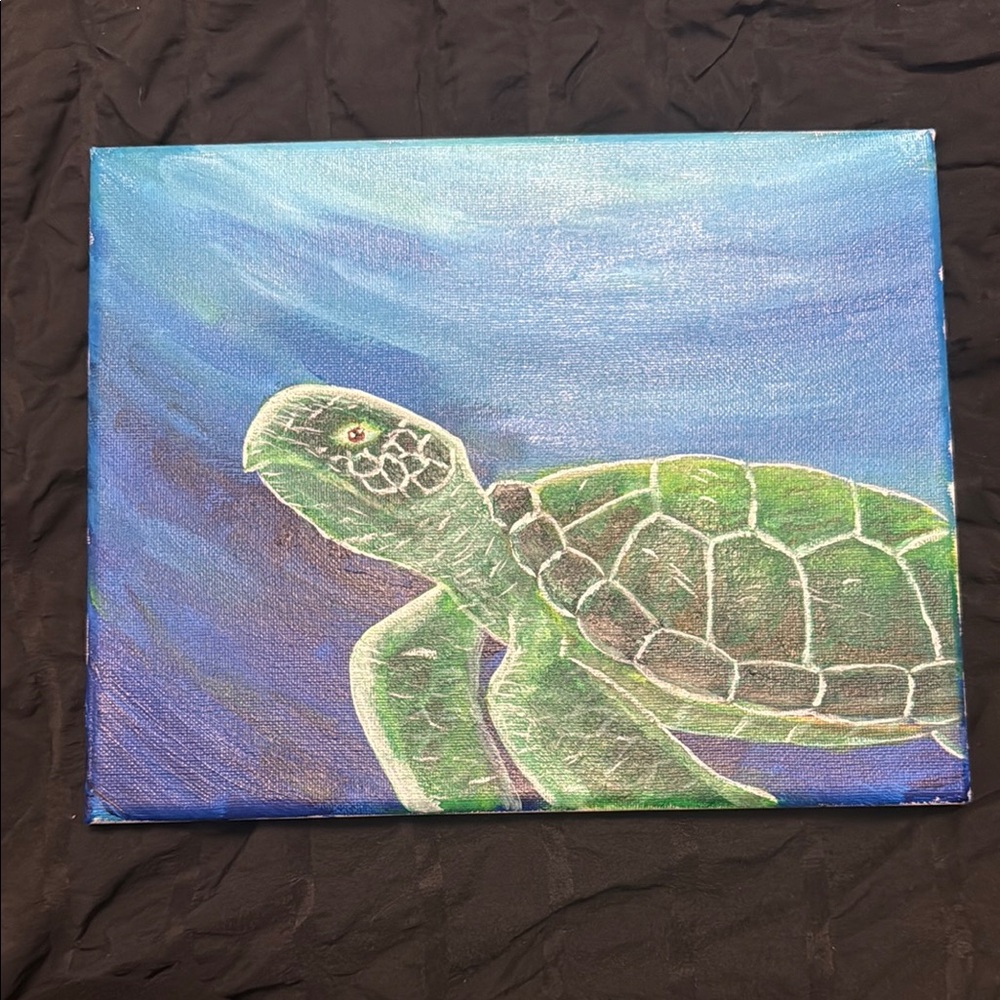 Green Sea Turtle Canvas Art